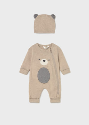 Mayoral Baby Sleepsuit and Hat Set