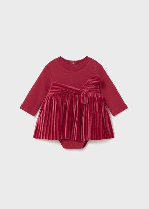 Mayoral Baby Red Velvet Dress