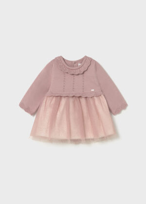 Mayoral Baby Knitted Tulle Dress