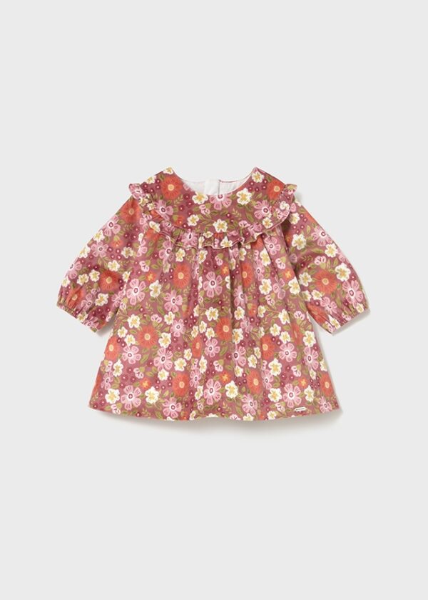 Mayoral Floral Velvet Dress