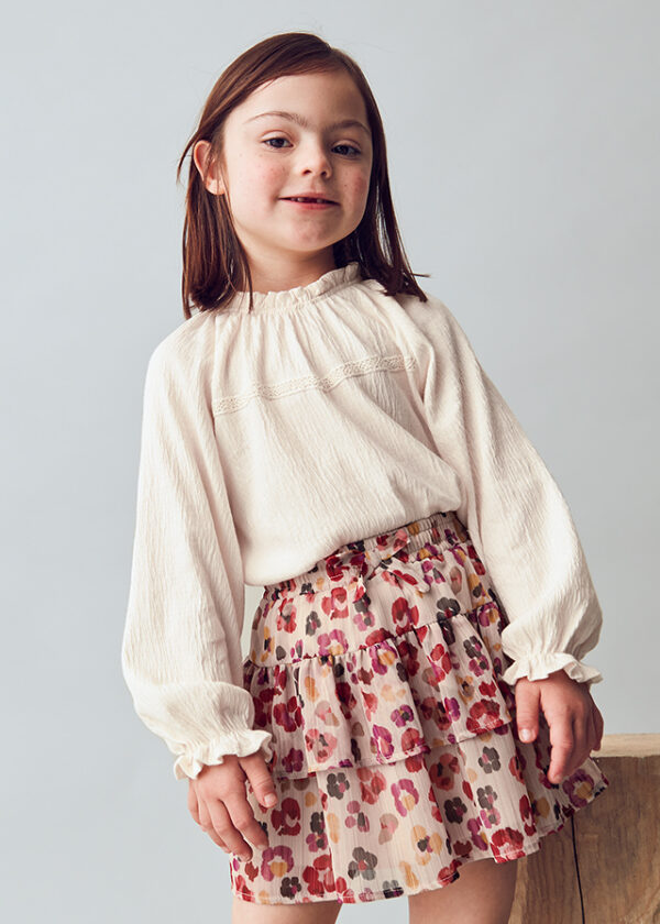 Mayoral Tiered Chiffon Skirt