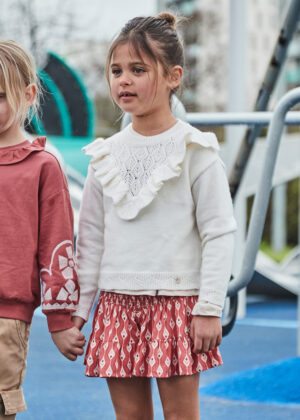 Mayoral Tiered Pleated Skirt