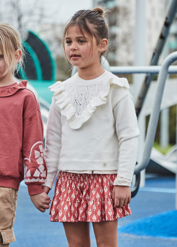 Mayoral Tiered Pleated Skirt