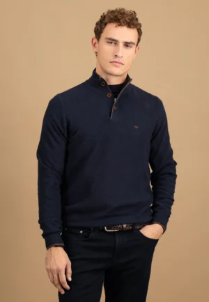 Fynch Hatton Button Collar Jumper