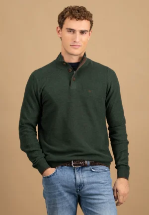 Fynch Hatton Button Collar Jumper