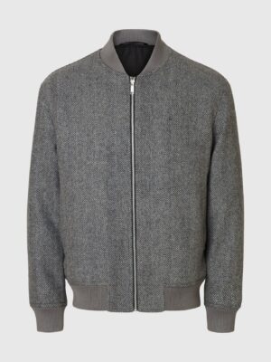 Selected Wool Blend Bomber