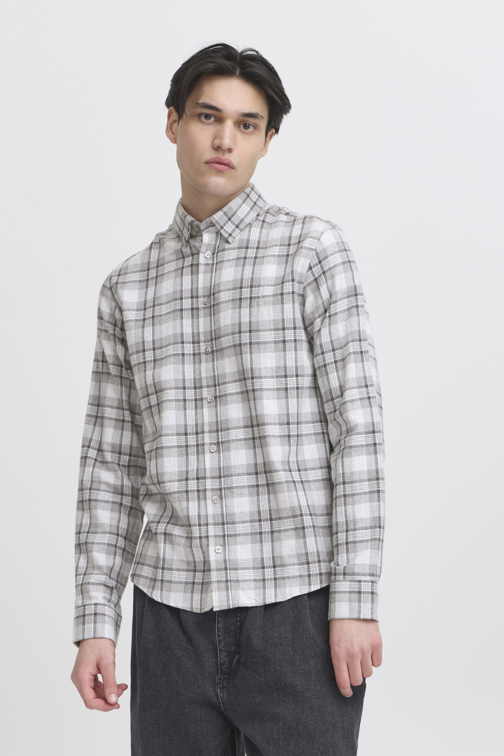 Casual Friday Anton Check Grey Shirt
