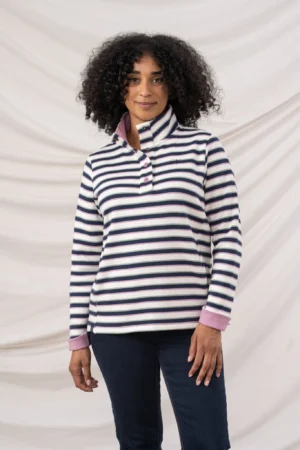 Lighthouse Haven Stripe Sweatshirt
