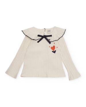 Tuc Tuc Frill Collar Top