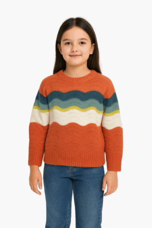 Zippy Wave Knitted Jumper