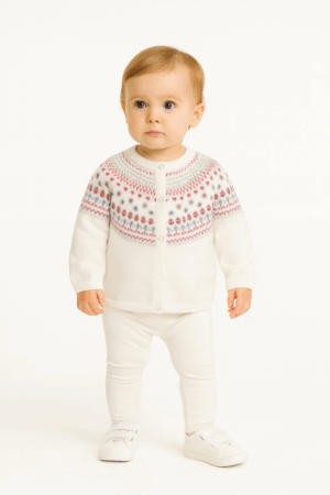 Zippy Patterned Cardigan