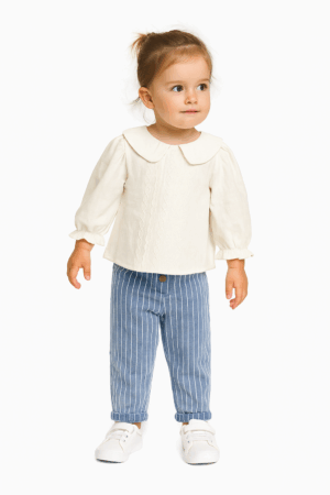 Zippy Stripe Denim Pant