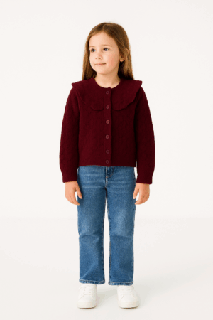 Zippy Wine Cardigan