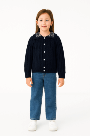 Zippy Floral Collar Cardigan