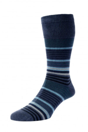 HJ Hall Cotton Comfort Stripe Sock