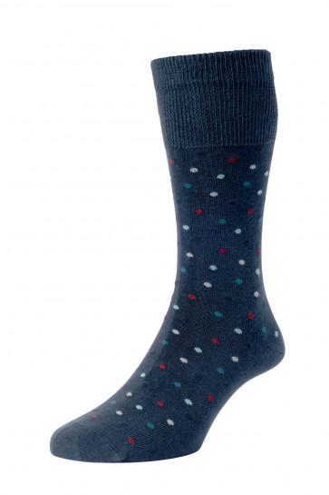 HJ Hall Cotton Comfort Top Spot Sock