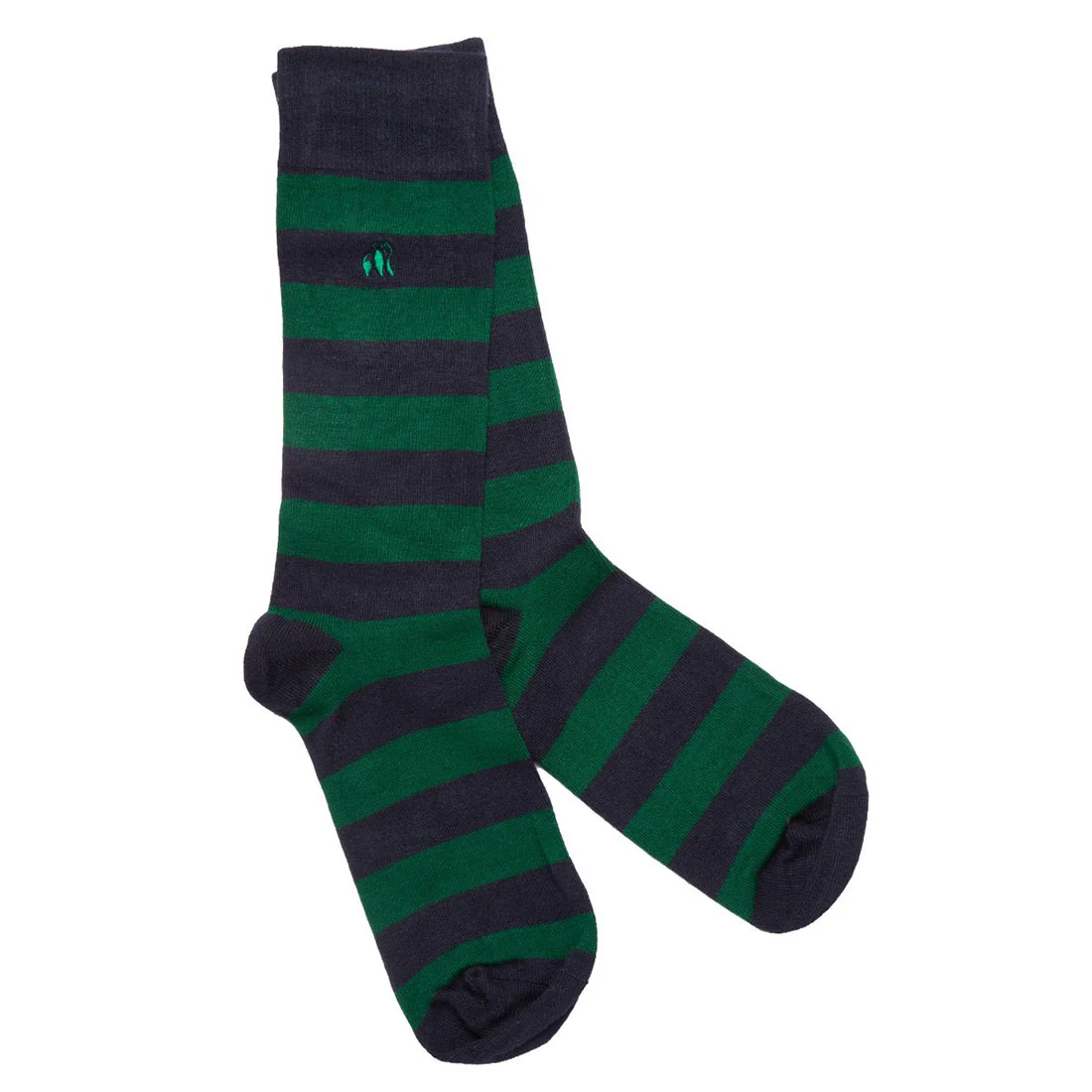 Swole Panda Green Navy Stripe
