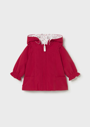 baby girl reversible red jacket
