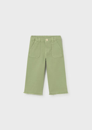 mayoral baby girl wide leg trousers in green