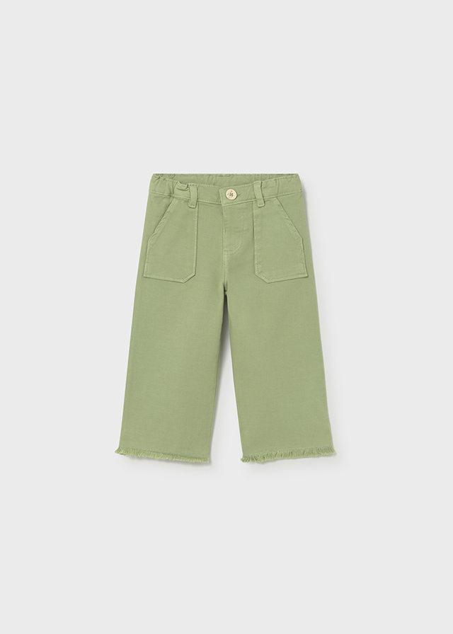 mayoral baby girl wide leg trousers in green