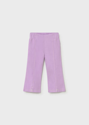 Mayoral baby girl lilac flared trousers. Soft, comfortable, and perfect for stylish everyday outfits.