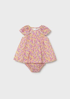 mayoral baby girl dress with matching nappy cover