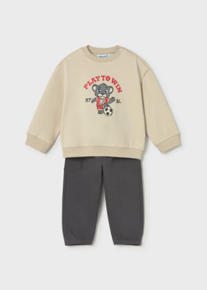 mayoral baby boy 2 piece tracksuit, joggers and sweat top