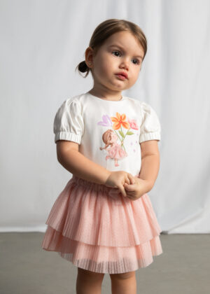 Mayoral Baby Girl Tee and Skirt Set