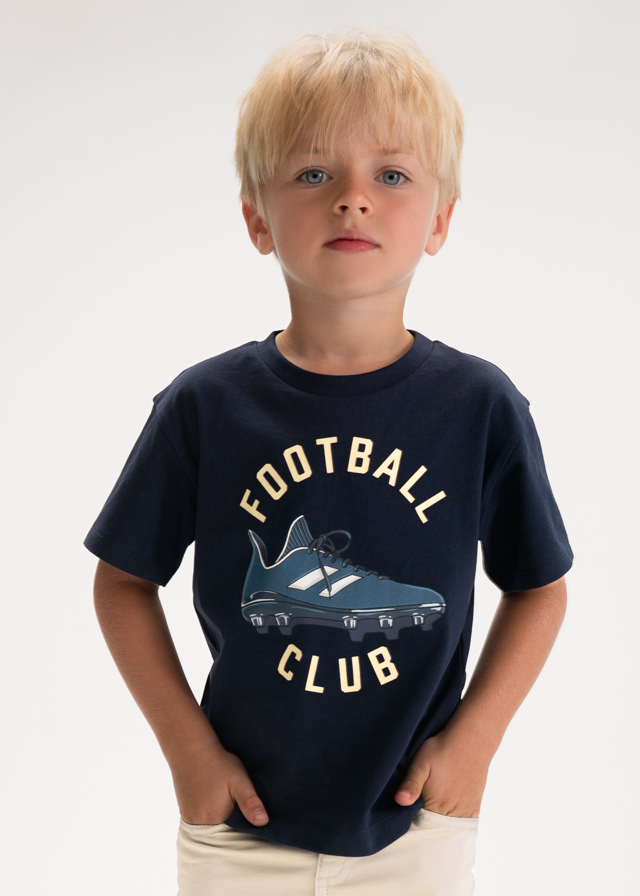 mayoral boys navy football t-shirt