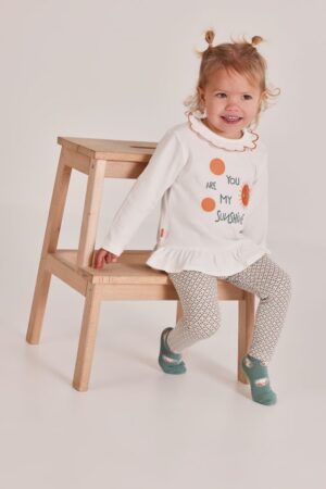 Boboli Baby Girl Sunshine Print Legging Top Set