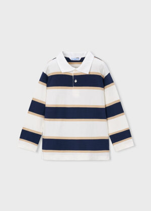 Mayoral Boys Long Sleeve Stripe Polo