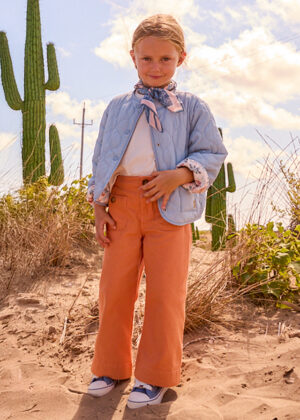 Mayoral Girls Peach Twill Pant