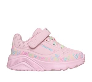 Skechers Toddler Girl Uno Lite: Heart Craze Trainer