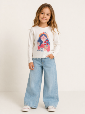 Boboli Girls Colourful Print Top