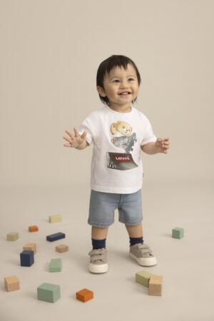 Levi's Baby Boy Tee with Denim Short Set