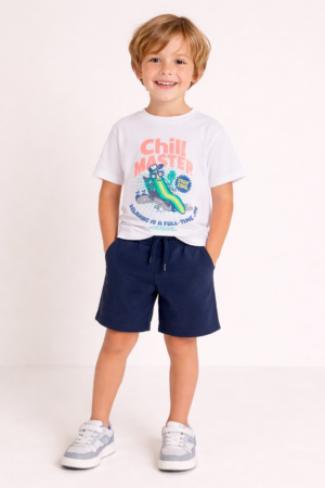 Boboli Boys T-shirt with Surfboard Graphic