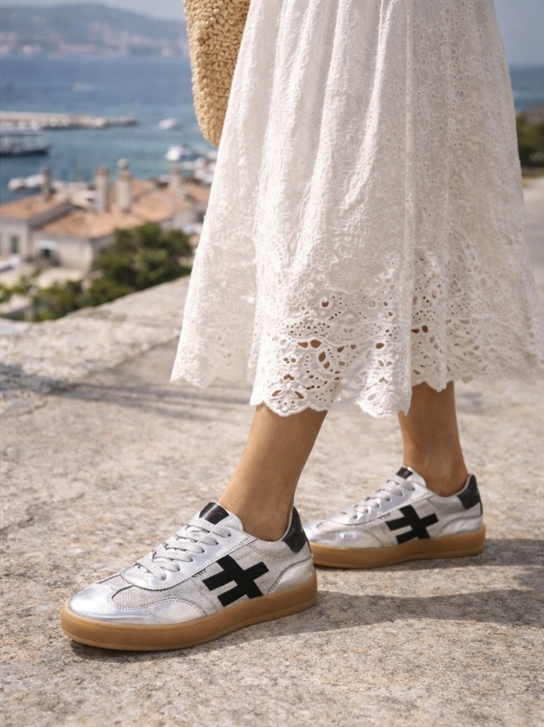 Another Trend Silver Black Trainer