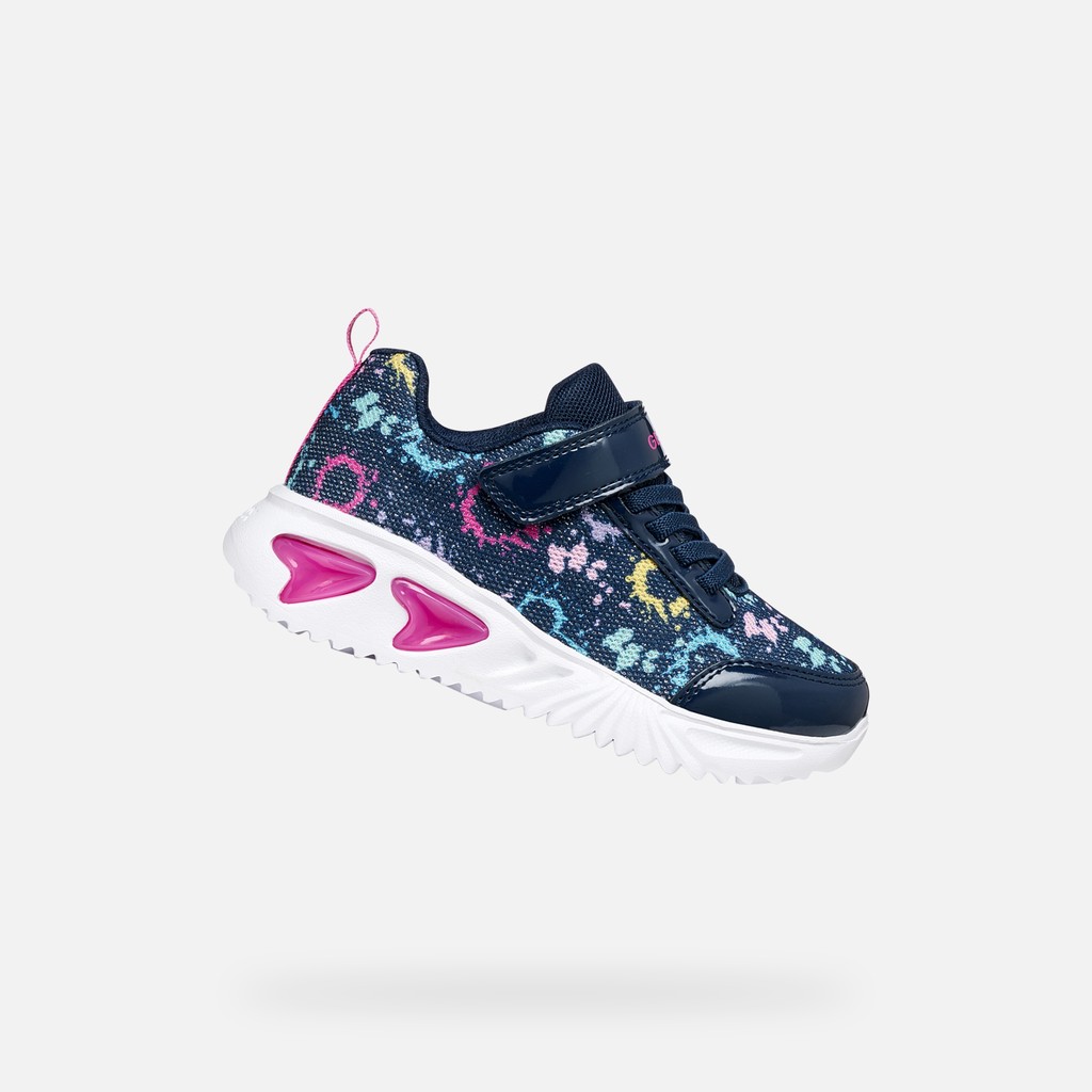 Geox Girls Assister Lights Trainer
