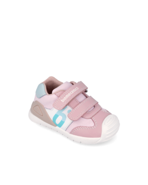 Biomecanics Girls Logo First Walker Pink Trainer