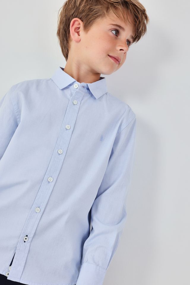 Boboli Boys Blue Oxford Shirt