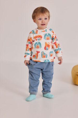 Boboli Baby Boy Animal printed set