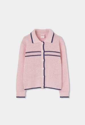 Boboli Pink knitted jacket for girl