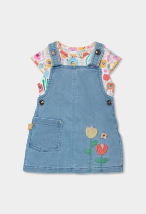 Boboli Baby Girl Pinafore Set