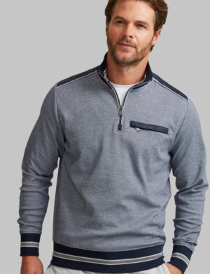 vedoneire men's navy two tone sweatshirt