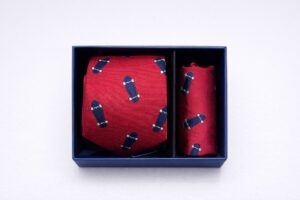 Spagnolo Skateboard Tie and Pocket Square Set