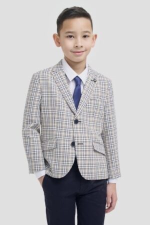 Cavani Boys' Ennis Check Blazer