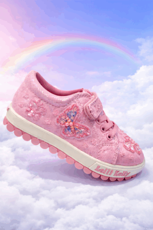 Lelli Kelly Emerald Glitter Canvas Trainer