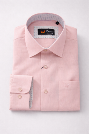 Zazzi Men's Pink Micro Stripe Shirt