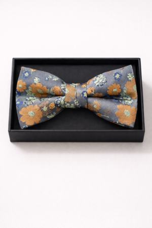 boys floral bow and hankie set