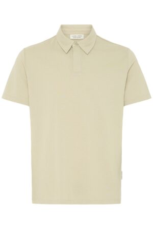 mens stone polo shirt slim fit beige minimal smart casual